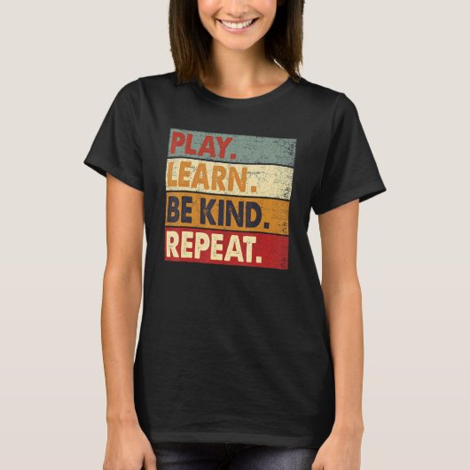 ユニティ・デー遊・オレ学ンジュBe Kind RepeatアンチBu Tシャツ (正面)