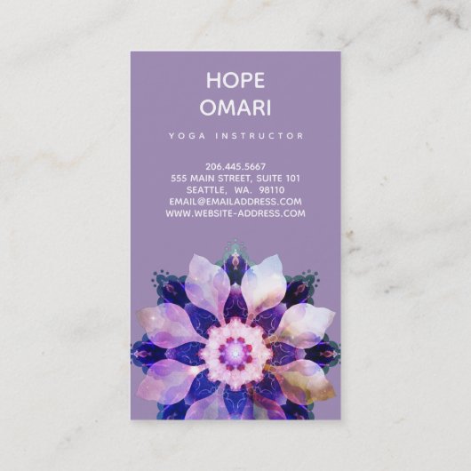 ユニティ・マンダラ 名刺 (裏面)