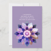 ユニティ・マンダラ 招待状 (裏面)