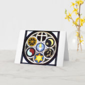 ユニテリアンのUniversalist教会ロックフォード、IL カード (黄色い花)