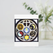 ユニテリアンのUniversalist教会ロックフォード、IL ポストカード (スタンド正面)