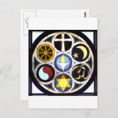 ユニテリアンのUniversalist教会ロックフォード、IL ポストカード (正面/裏面)