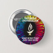 ユニテリアンは多くによりちょうど1冊の本を読みました 缶バッジ (正面&裏面)
