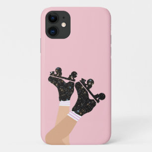ユニバーカッコいいスローラースケートダービースケートピンク iPhone 11 ケース
