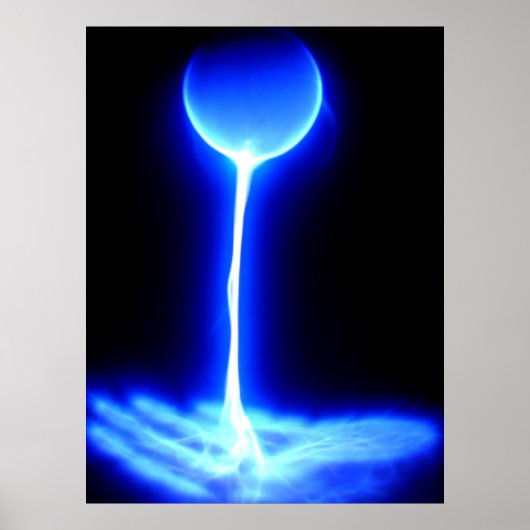 ユニバーサルソースブルーの白で手を癒す ポスター (正面)