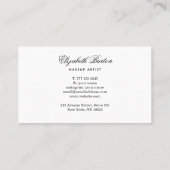 ユニバーサルビモダンジネスカード(トレンディー色)。 名刺 (裏面)