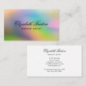 ユニバーサルビモダンジネスカード(トレンディー色)。 名刺 (正面/裏面)