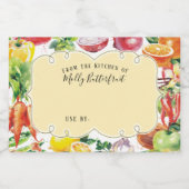 ユニバーサルフルーツ野菜ミックス缶詰ラベル フードラベル (シングルラベル)