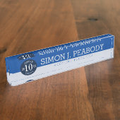 ユニバーサルマイルストーン年従業員デスクのネームプレート デスクネームプレート (側面)