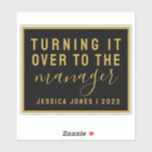 ユニバーサルマネージャローアトラクションブラック蔵書票 シール (シート)