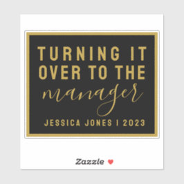 ユニバーサルマネージャローアトラクションブラック蔵書票 シール