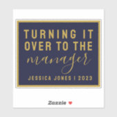 ユニバーサルマネージャーのアトラクションブルー蔵書票 シール (シート)