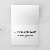 ユニバーサルマルチーズグリーティングカード(誕生日) カード (内部)