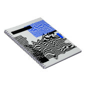 ユニバーサルモダンジオメトリック形状セットカオス・グリ ノートブック (右側)