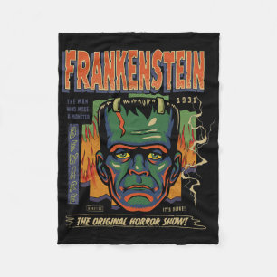 ユニバーサルモンスターズフランケンシュタインヴィンテージハロウィーン フリースブランケット