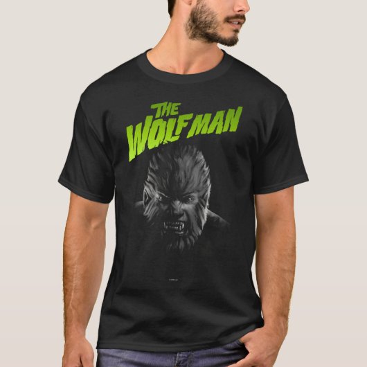 ユニバーサルモンスターズ アーティストシリーズ オオカミ男の肖像画 Tシャツ (正面)