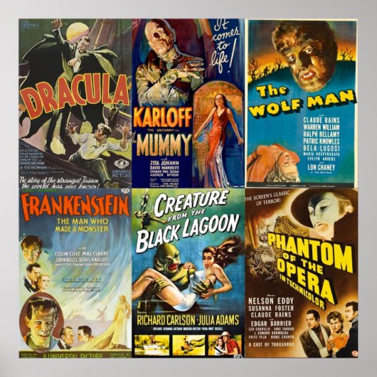 ユニバーサルモンスター ポスター (正面)