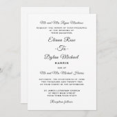 ユニバーサル伝統的結婚式招待状 招待状 (正面/裏面)