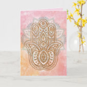 ユニバーサル保護グリーティングカード カード (黄色い花)