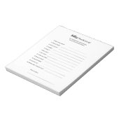 ユニバーサル男女兼用ベビーシャワー予測 ノートパッド (回転)