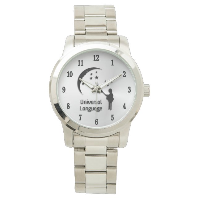 ユニバーサル言語の音楽 腕時計 (正面)