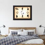 ユニバーサル言語音楽デザイン キャンバスプリント (インサイチュ (寝室))