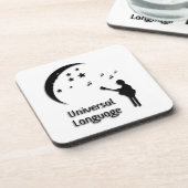ユニバーサル言語音楽デザイン コースター (左側)