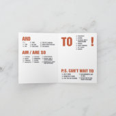 ユニバーサル グリーティング カード (プラス ロボット) (内部)