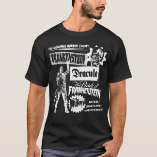 ユニバーサル・モンスター 原作のホラー・ショー・ファミリー Tシャツ