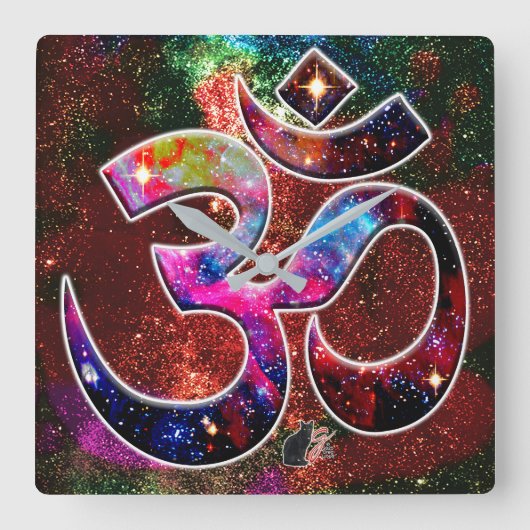 ユニバーサルOM Chi スクエア壁時計 (正面)