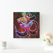 ユニバーサルOM Chi スクエア壁時計 (ホーム)