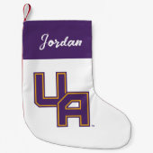 ユニバーシティアットアルバニーイニシャルロゴ スモールクリスマスストッキング (正面)
