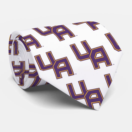 ユニバーシティアットアルバニーイニシャルロゴ ネクタイ (ロール)