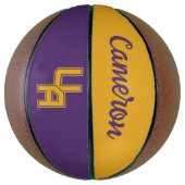 ユニバーシティアットアルバニーイニシャルロゴ バスケットボール (縦)