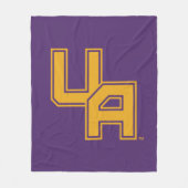 ユニバーシティアットアルバニーイニシャルロゴ フリースブランケット (正面)