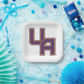 ユニバーシティアットアルバニーイニシャルロゴ ペーパープレート (パーティー)