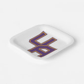 ユニバーシティアットアルバニーイニシャルロゴ ペーパープレート (傾斜あり)