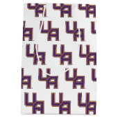 ユニバーシティアットアルバニーイニシャルロゴ ミディアムペーパーバッグ (裏面)