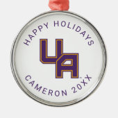 ユニバーシティアットアルバニーイニシャルロゴ メタルオーナメント (正面)