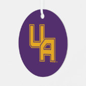 ユニバーシティアットアルバニーイニシャルロゴ メタルオーナメント (正面左)