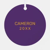 ユニバーシティアットアルバニーイニシャルロゴ メタルオーナメント (裏面)