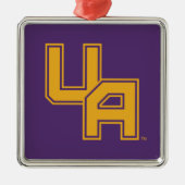 ユニバーシティアットアルバニーイニシャルロゴ メタルオーナメント (正面)