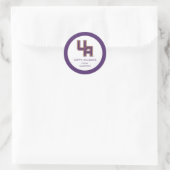 ユニバーシティアットアルバニーイニシャルロゴ ラウンドシール (バッグ)