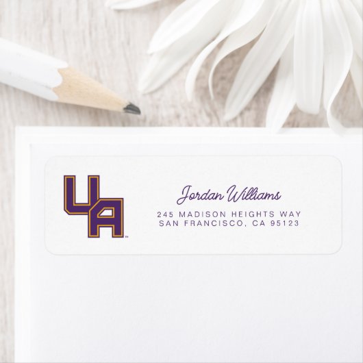 ユニバーシティアットアルバニーイニシャルロゴ ラベル (インサイチュ)