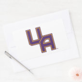 ユニバーシティアットアルバニーイニシャルロゴ 長方形シール (封筒)