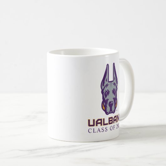 ユニバーシティアットアルバニーグレートダネス コーヒーマグカップ (正面右)