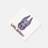 ユニバーシティアットアルバニーグレートダネス スタンダードカクテルナプキン (角)