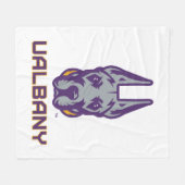 ユニバーシティアットアルバニーグレートダネス フリースブランケット (正面(横))