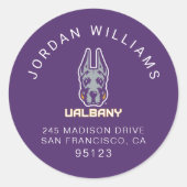 ユニバーシティアットアルバニーグレートダネス ラウンドシール (正面)