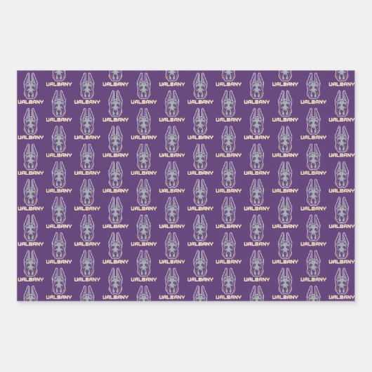 ユニバーシティアットアルバニーグレートダネス ラッピングペーパーシート (正面)